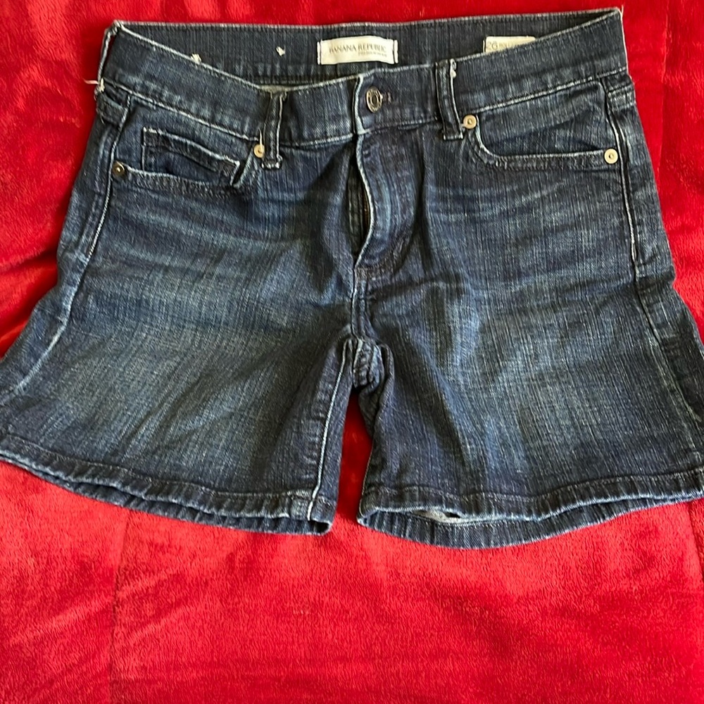 Banana republic jean shorts size 26